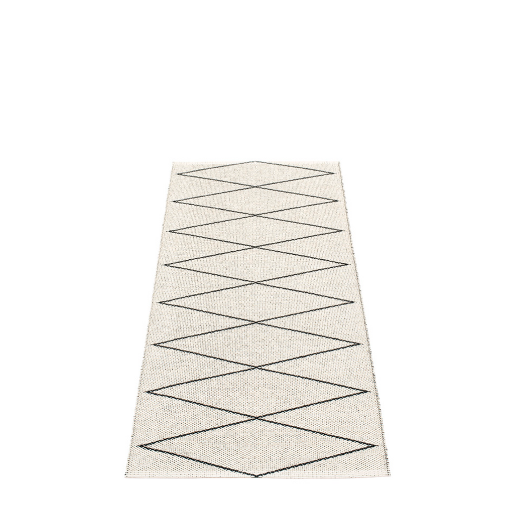 Navy Beach Plastic Floor Mats Black/Vanilla