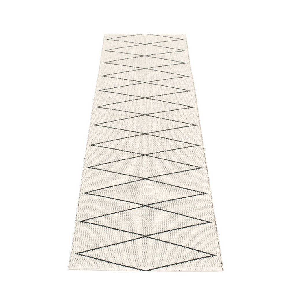 Navy Beach Plastic Floor Mats Black/Vanilla