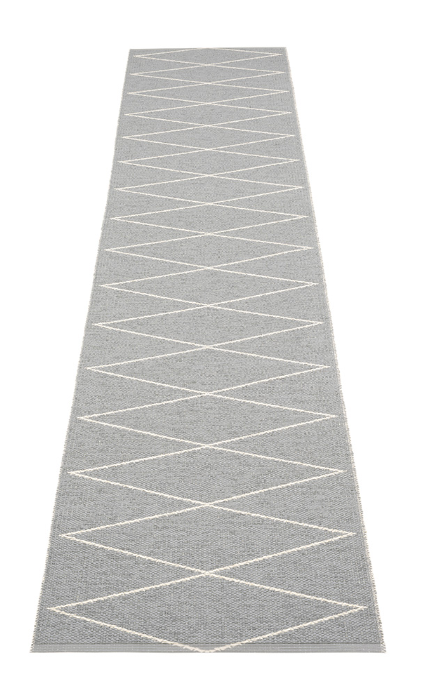 Navy Beach Plastic Floor Mats Grey/Vanilla