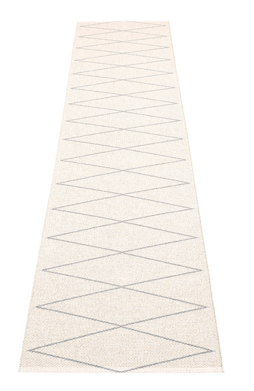 Navy Beach Plastic Floor Mats Grey/Vanilla