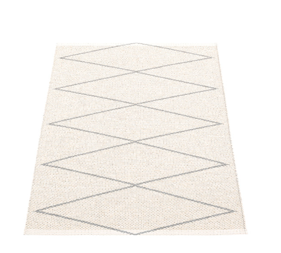 Navy Beach Plastic Floor Mats Grey/Vanilla