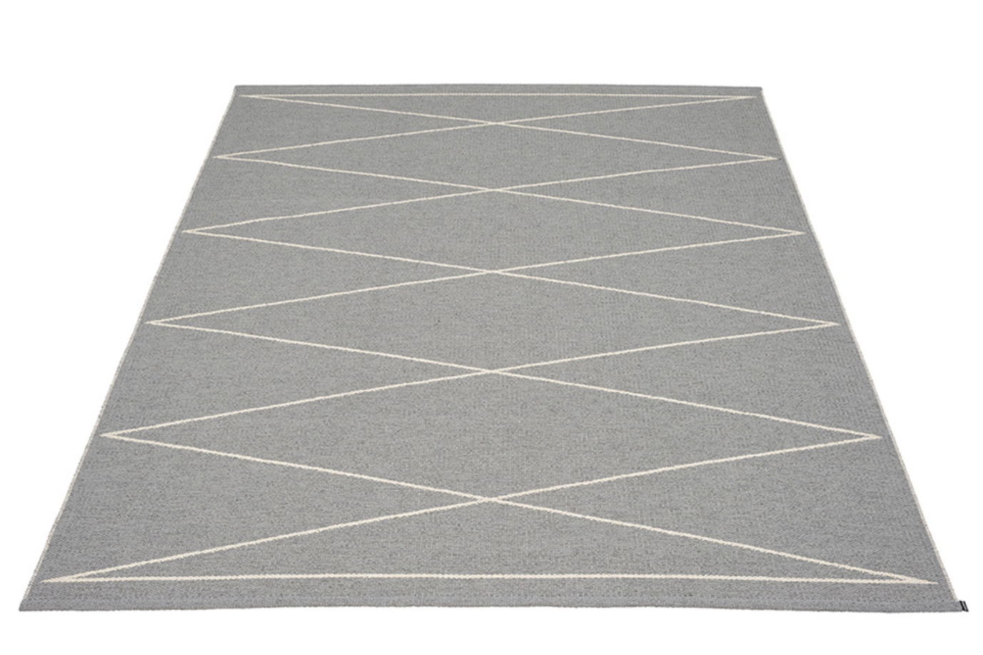 Navy Beach Plastic Floor Mats Grey/Vanilla