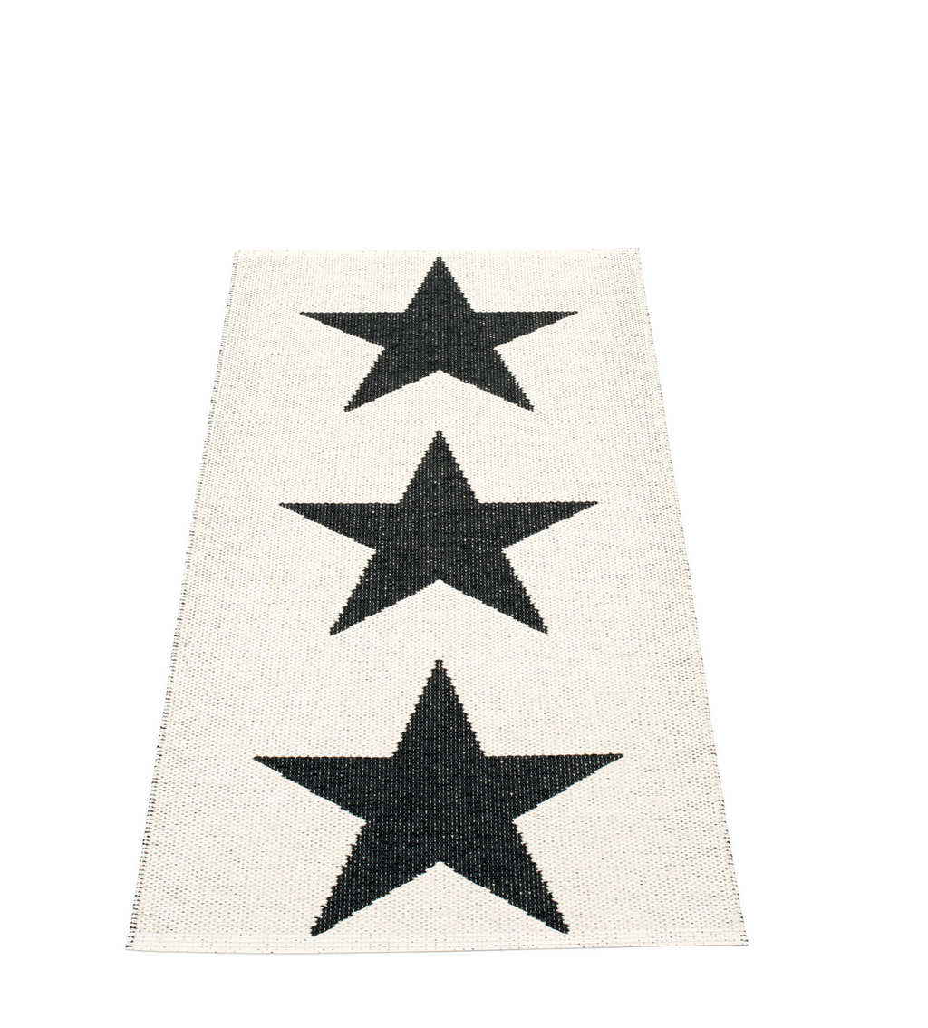 Sagaponack Plastic Floor Mats Black/Vanilla