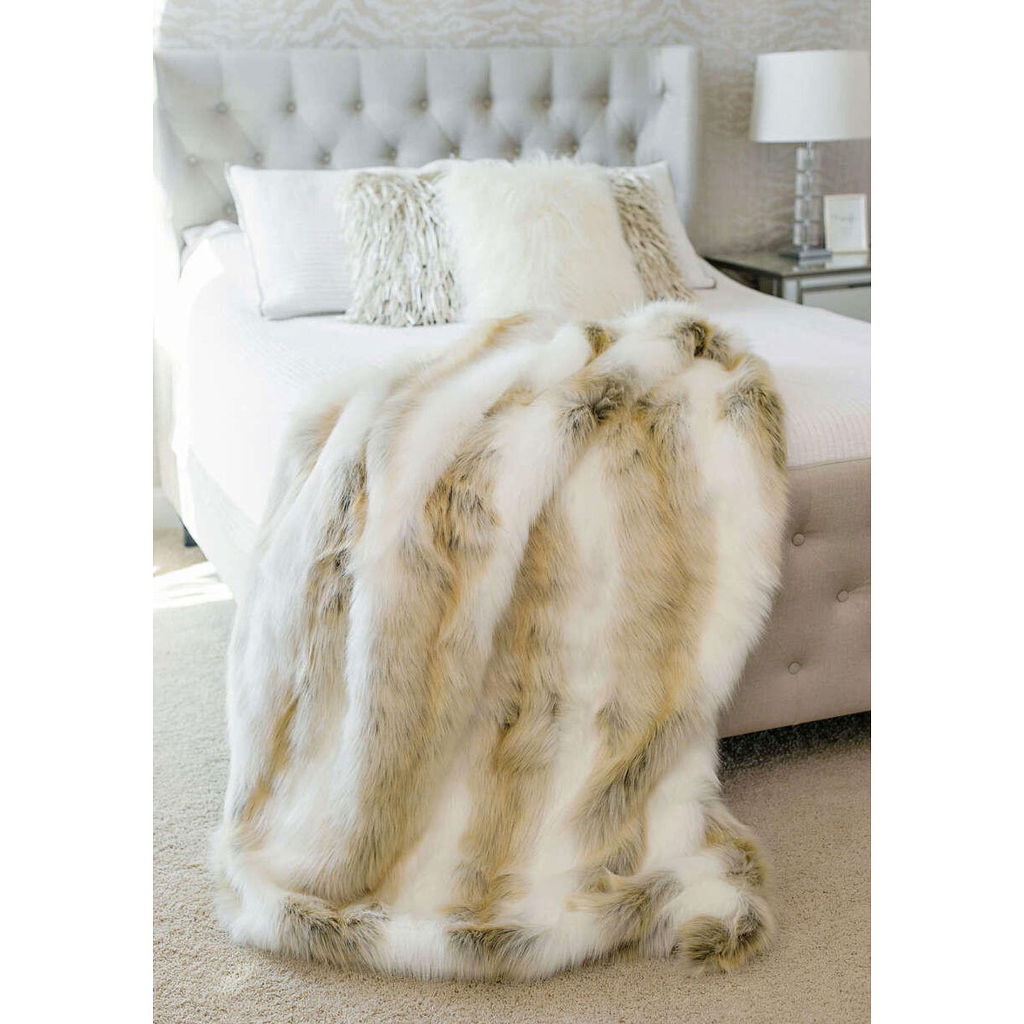 Limited Edition Faux Arctic Fox Throw