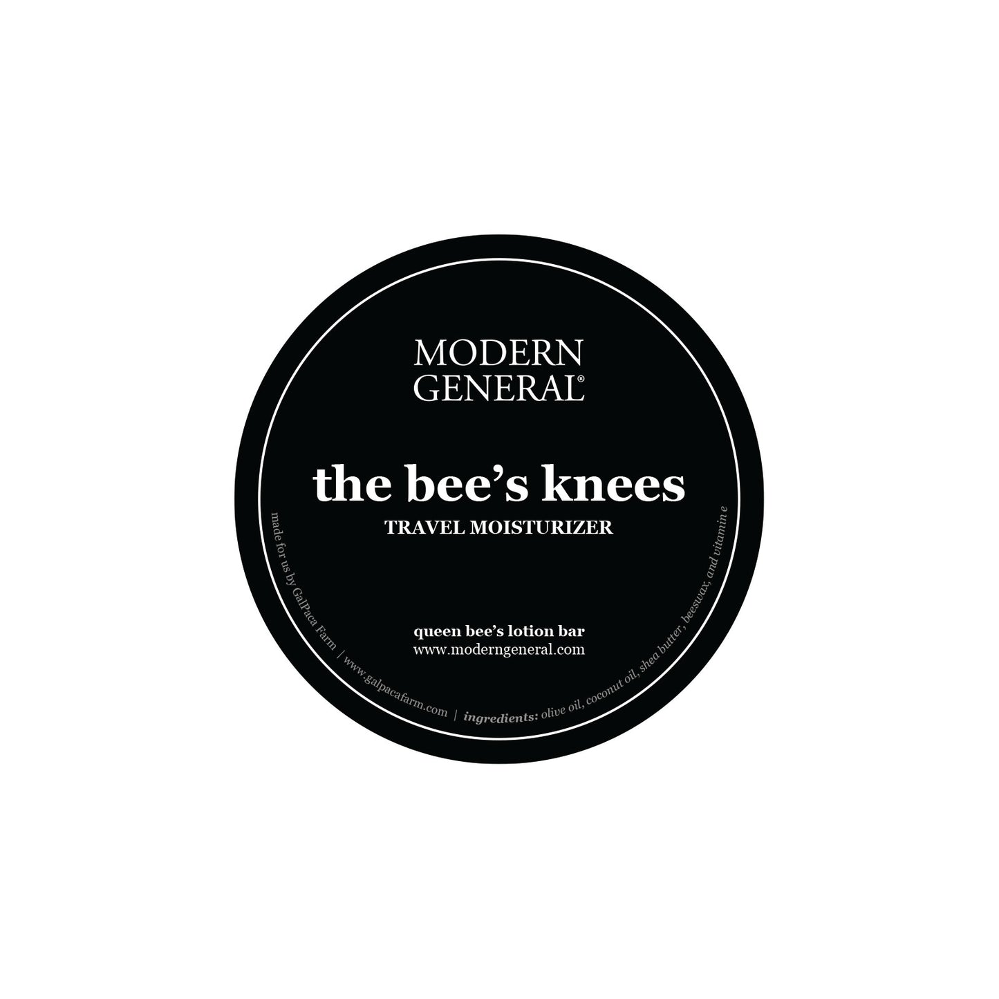 Modern General® The Bee's Knees Travel Moisturizer Bar