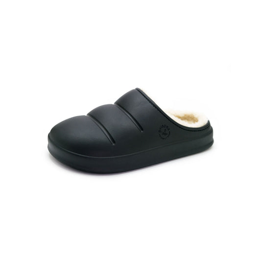 Vegan Winter Bio Mule Clog in Simson Black