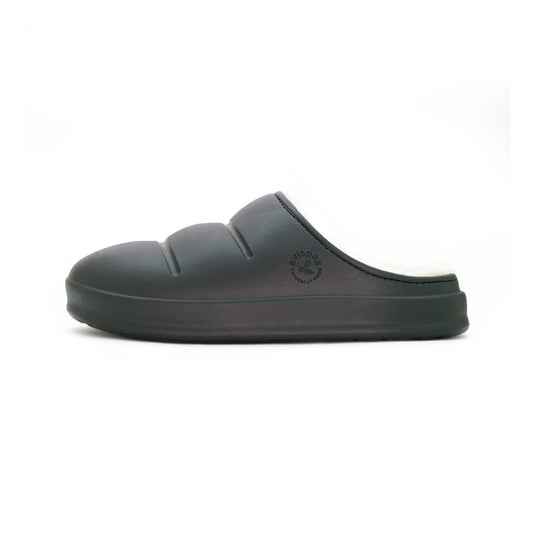 Vegan Winter Bio Mule Clog in Simson Black