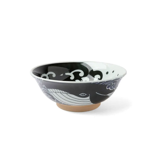 Blue Whale and Waves Bowl, 8"