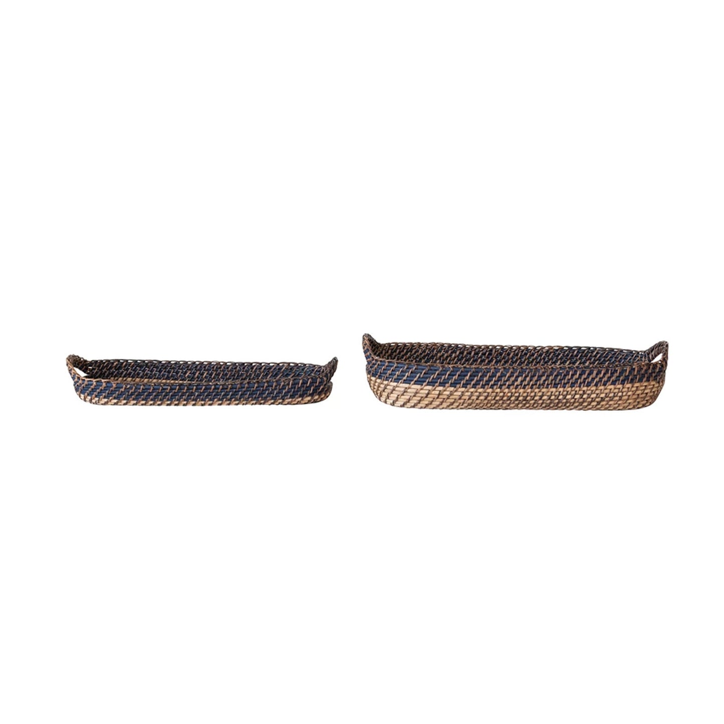 Hand-Woven Bread Baskets, Set of 2