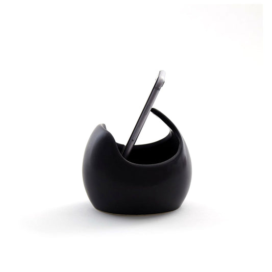 Ceramic Sound Pod Phone Speaker in Matte Black