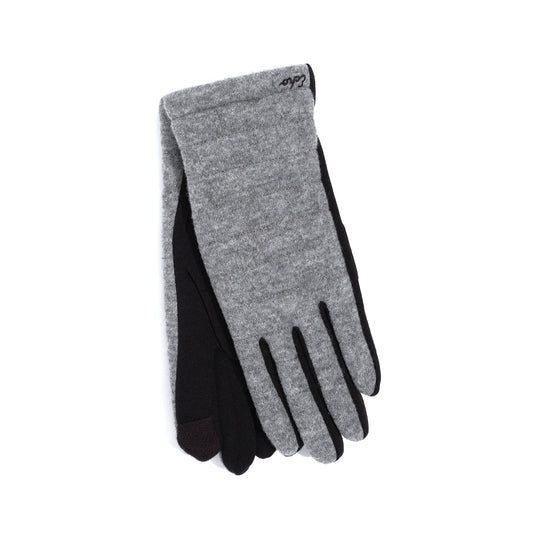 Quilted Commuter Gloves in Gray Heather