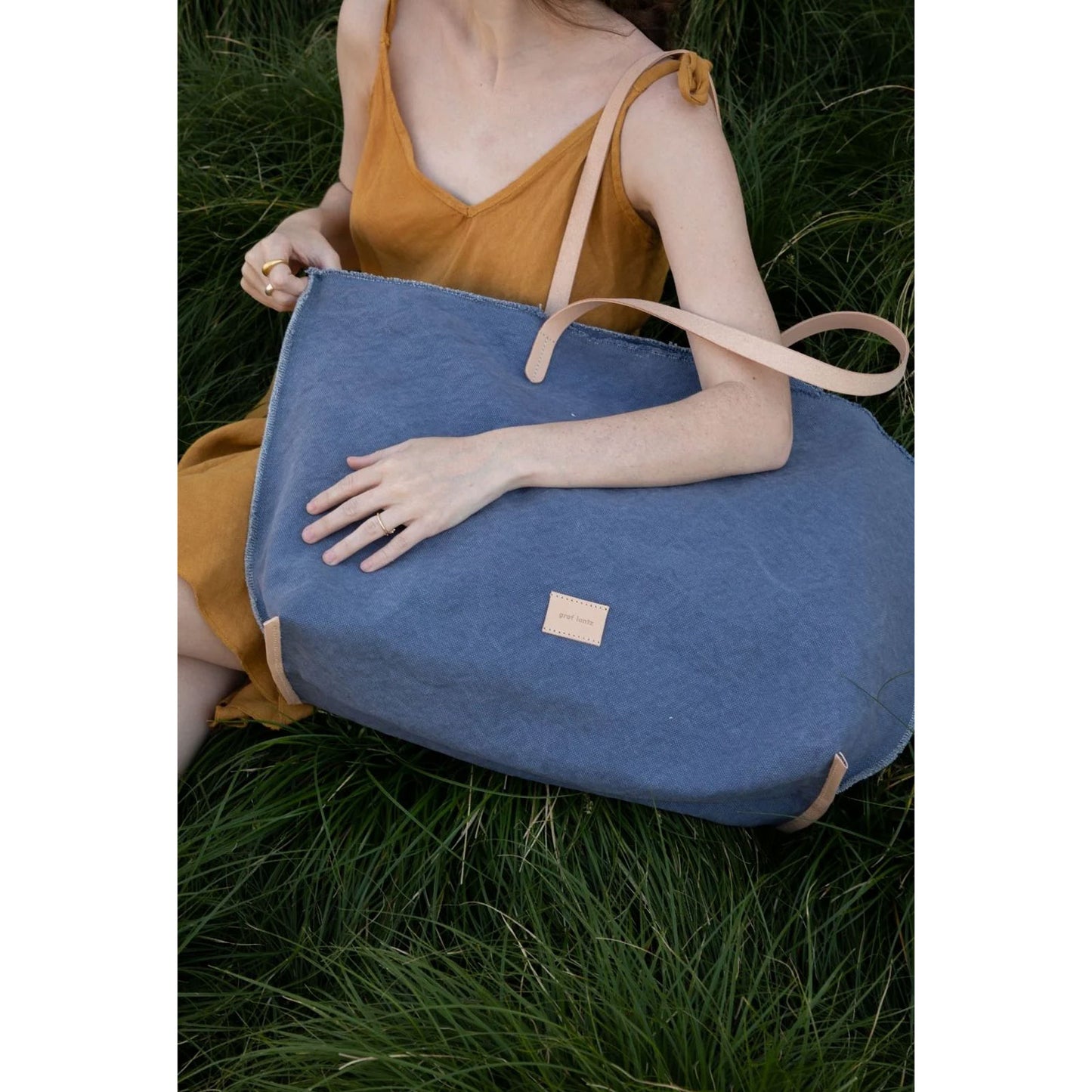 Hana Canvas Boat Bag in Horizon