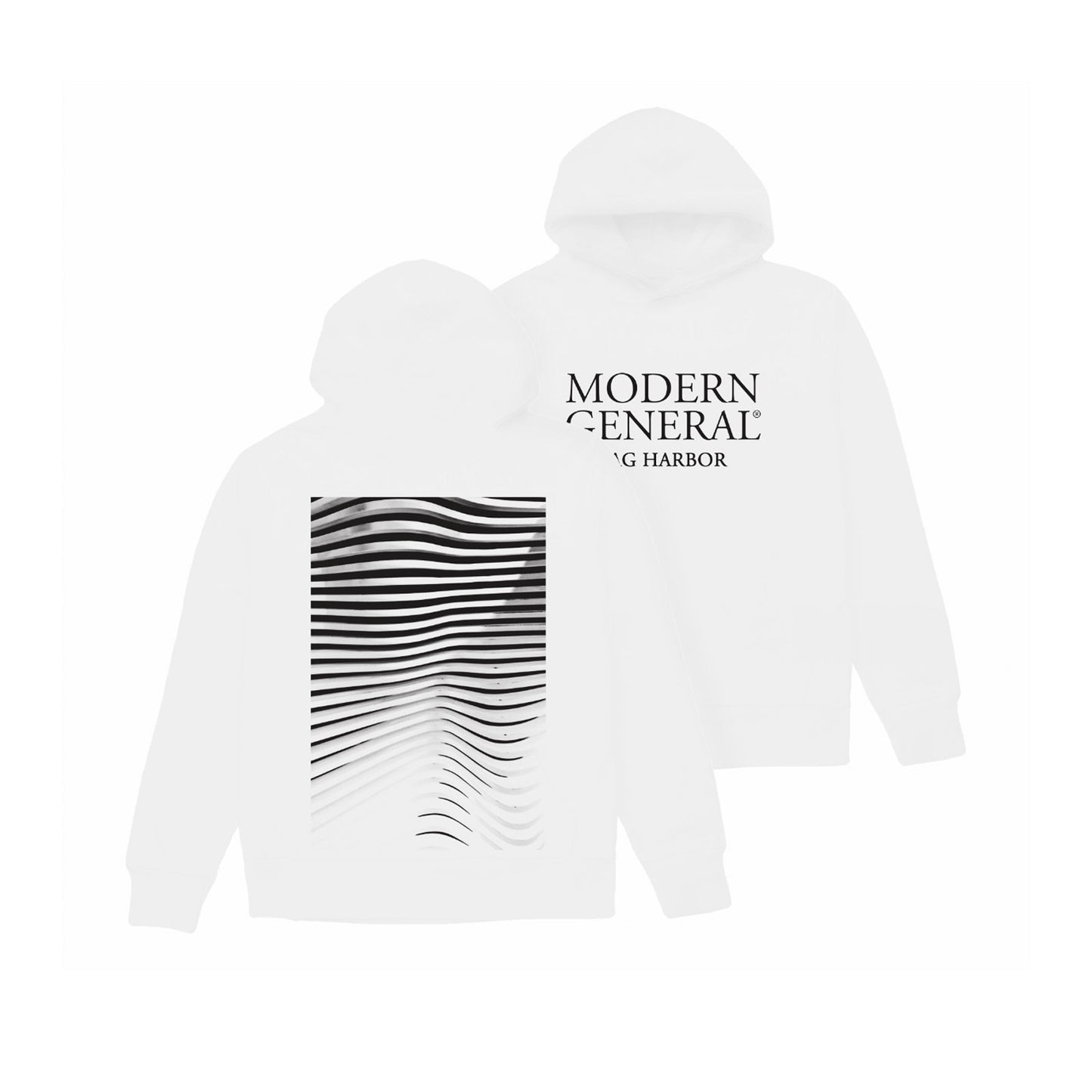 Modern General® Artwear Lines Sweatshirt in White