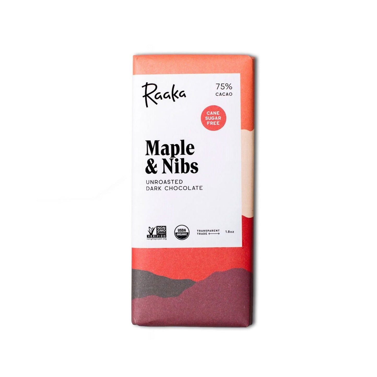 Maple & Nibs Chocolate Bar, 75%