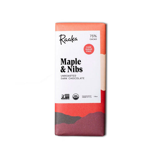 Maple & Nibs Chocolate Bar, 75%