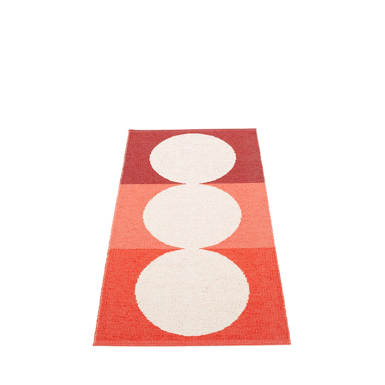 Ocean Road Beach Plastic Floor Mats in Berry/Background Vanilla