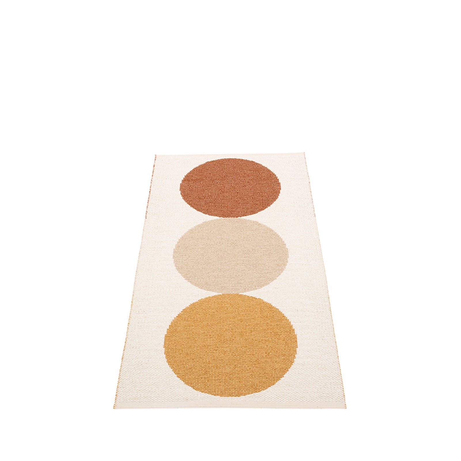 Ocean Road Beach Plastic Floor Mats in Harvest/Background Vanilla
