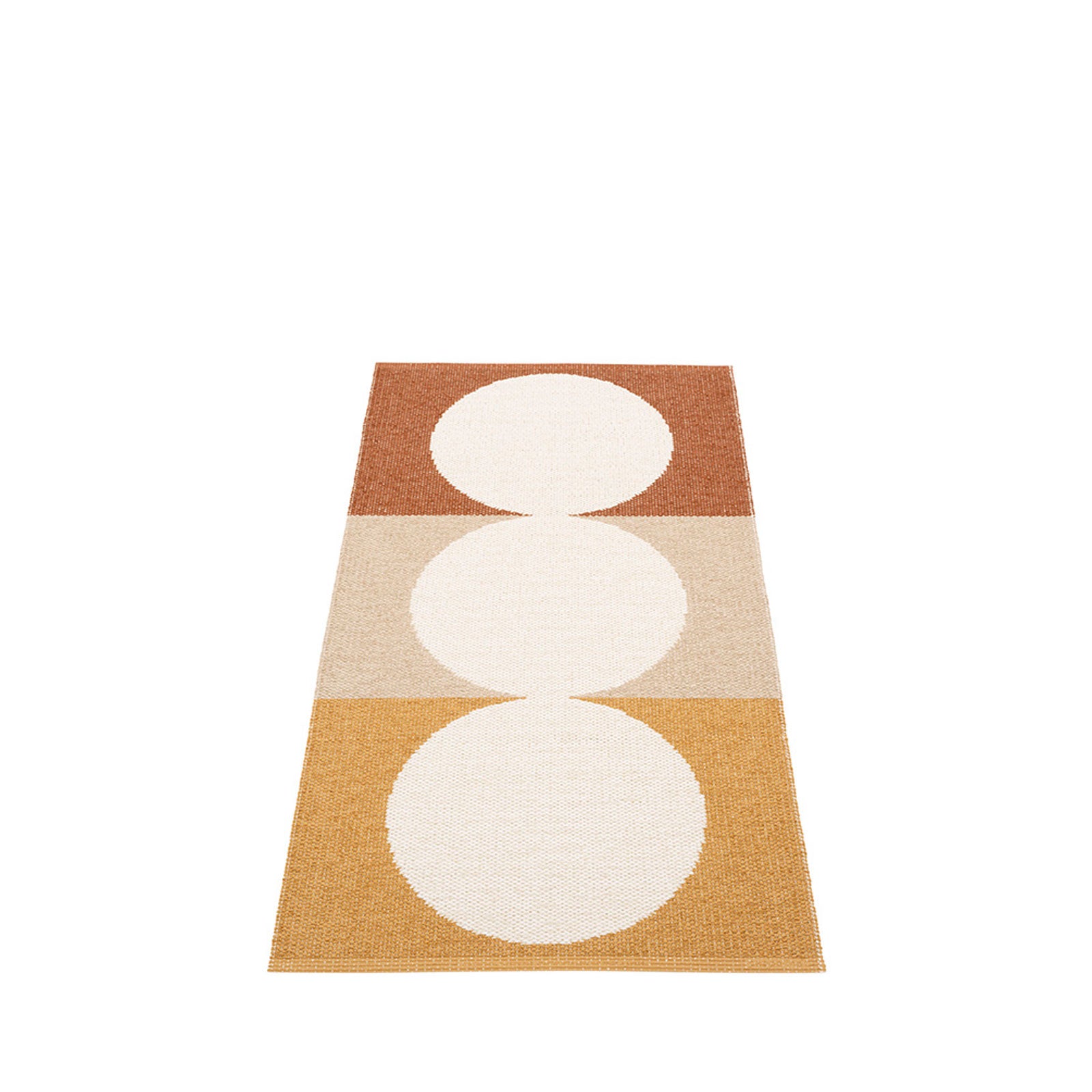Ocean Road Beach Plastic Floor Mats in Harvest/Background Vanilla