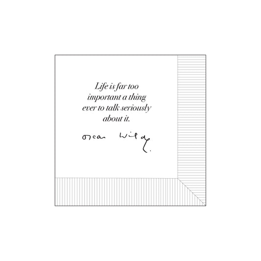 Modern General® Cocktail Napkin, Life Is Far Too Important