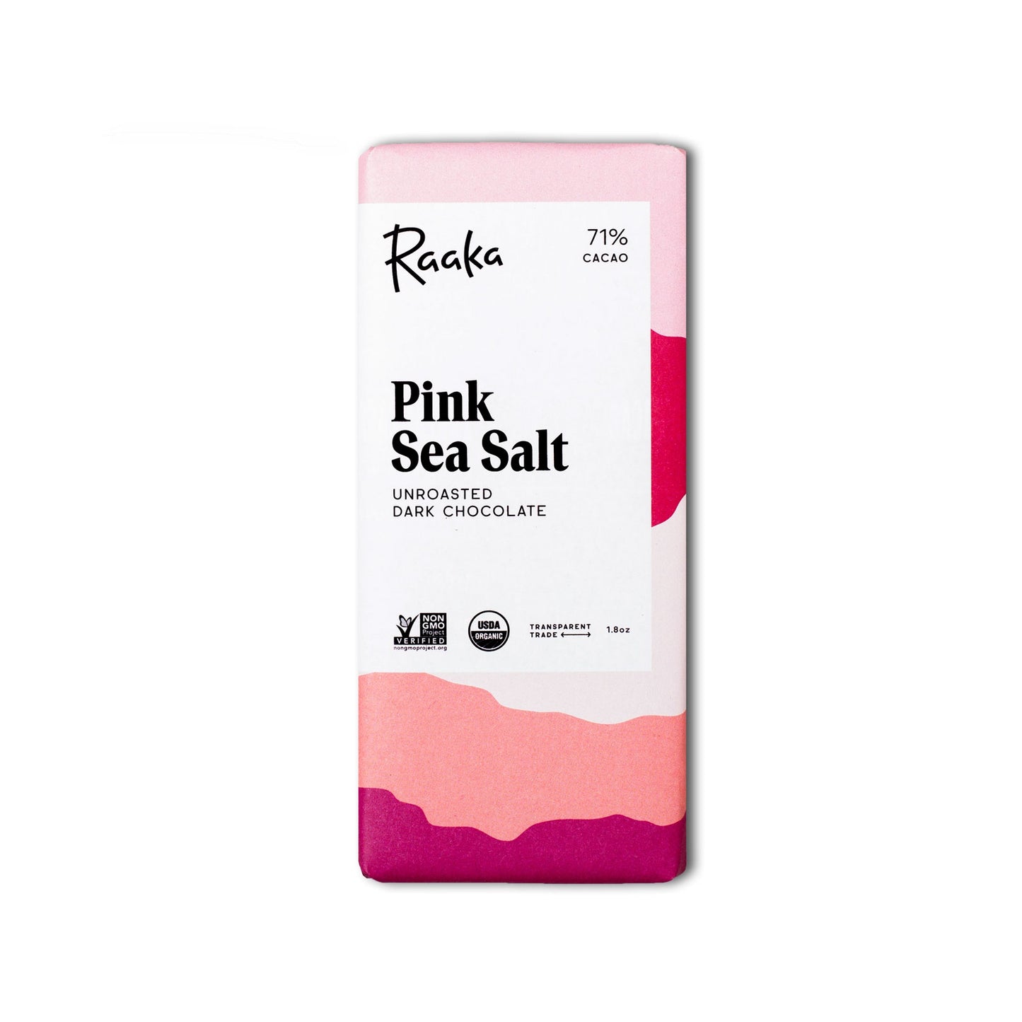 Pink Sea Salt Chocolate Bar, 71%