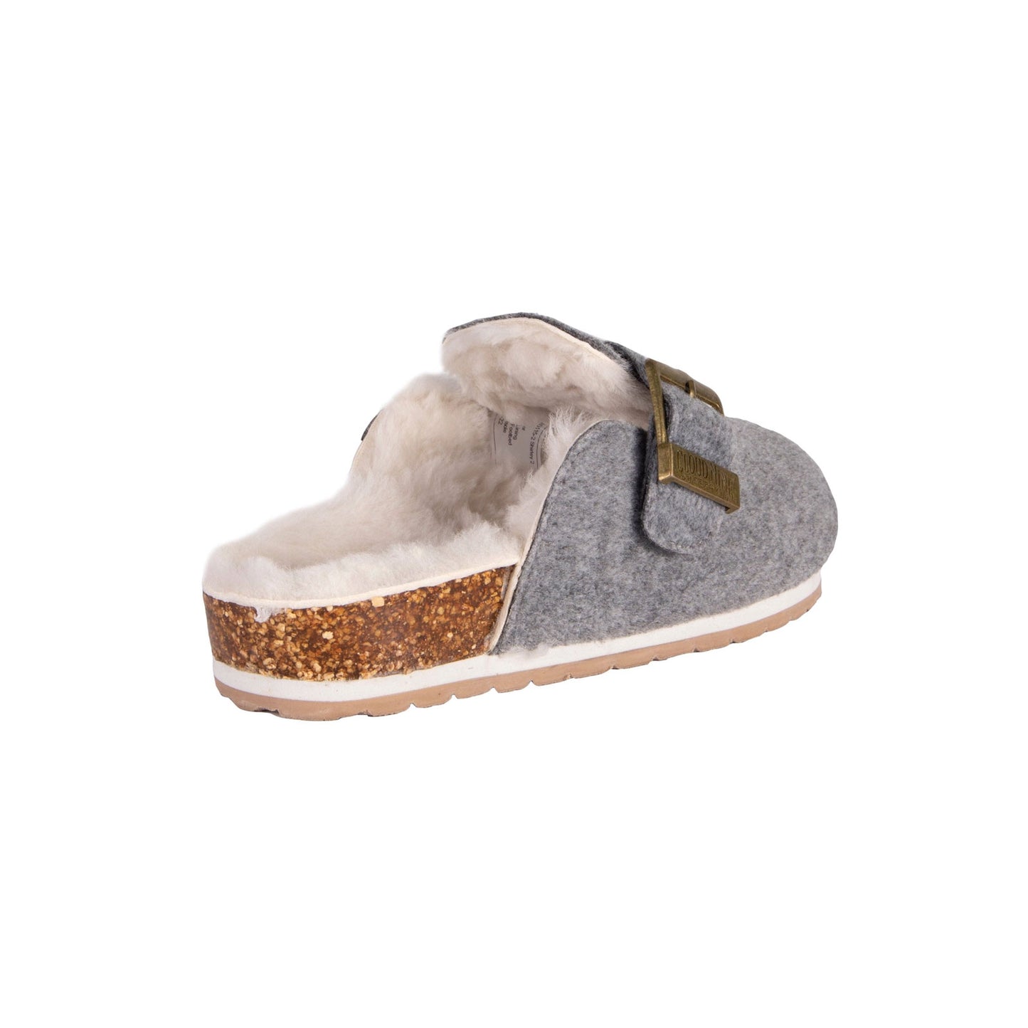 Shirley Sheepskin Sandal in Grey