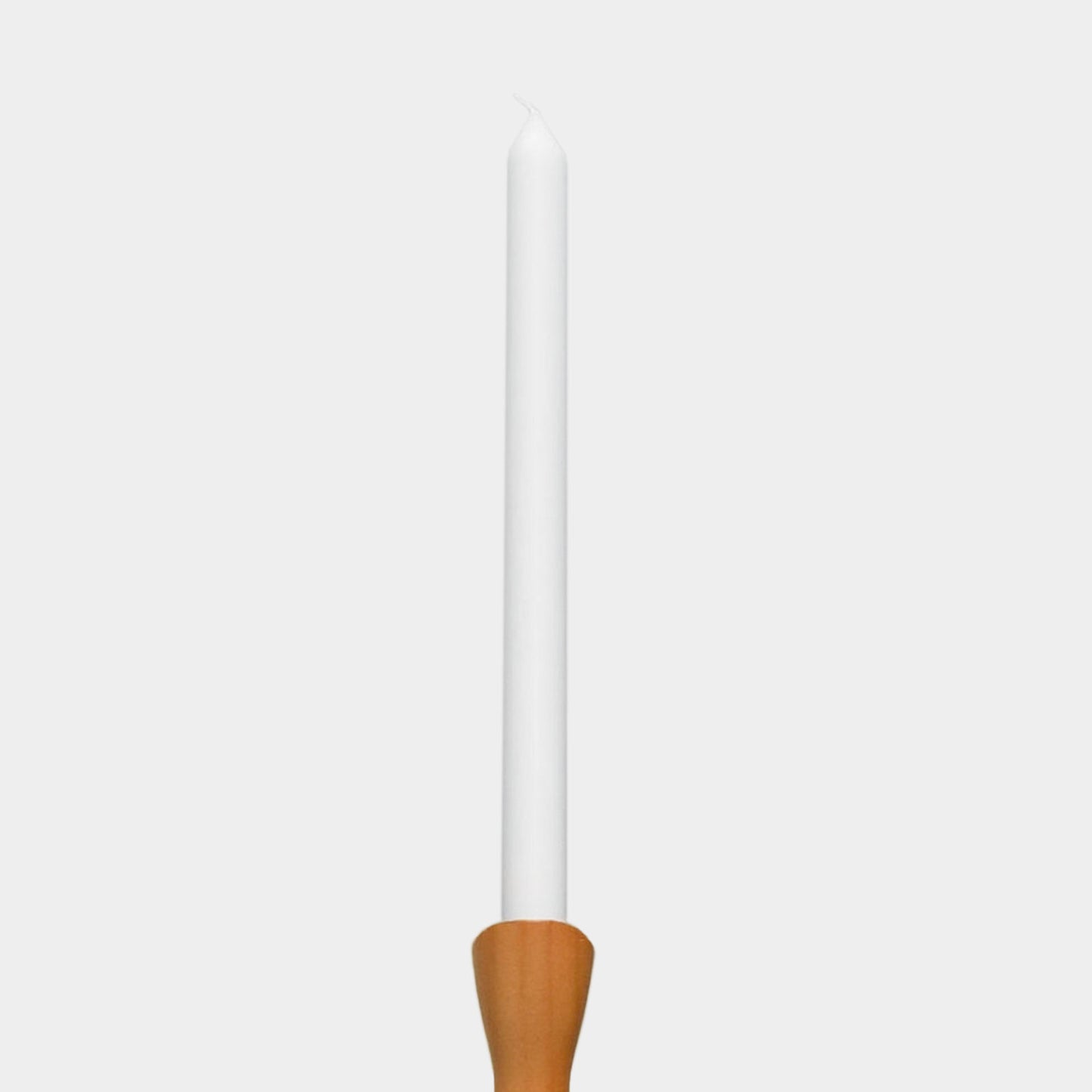 12" Natural Wax Tapers in White, 6 Pack