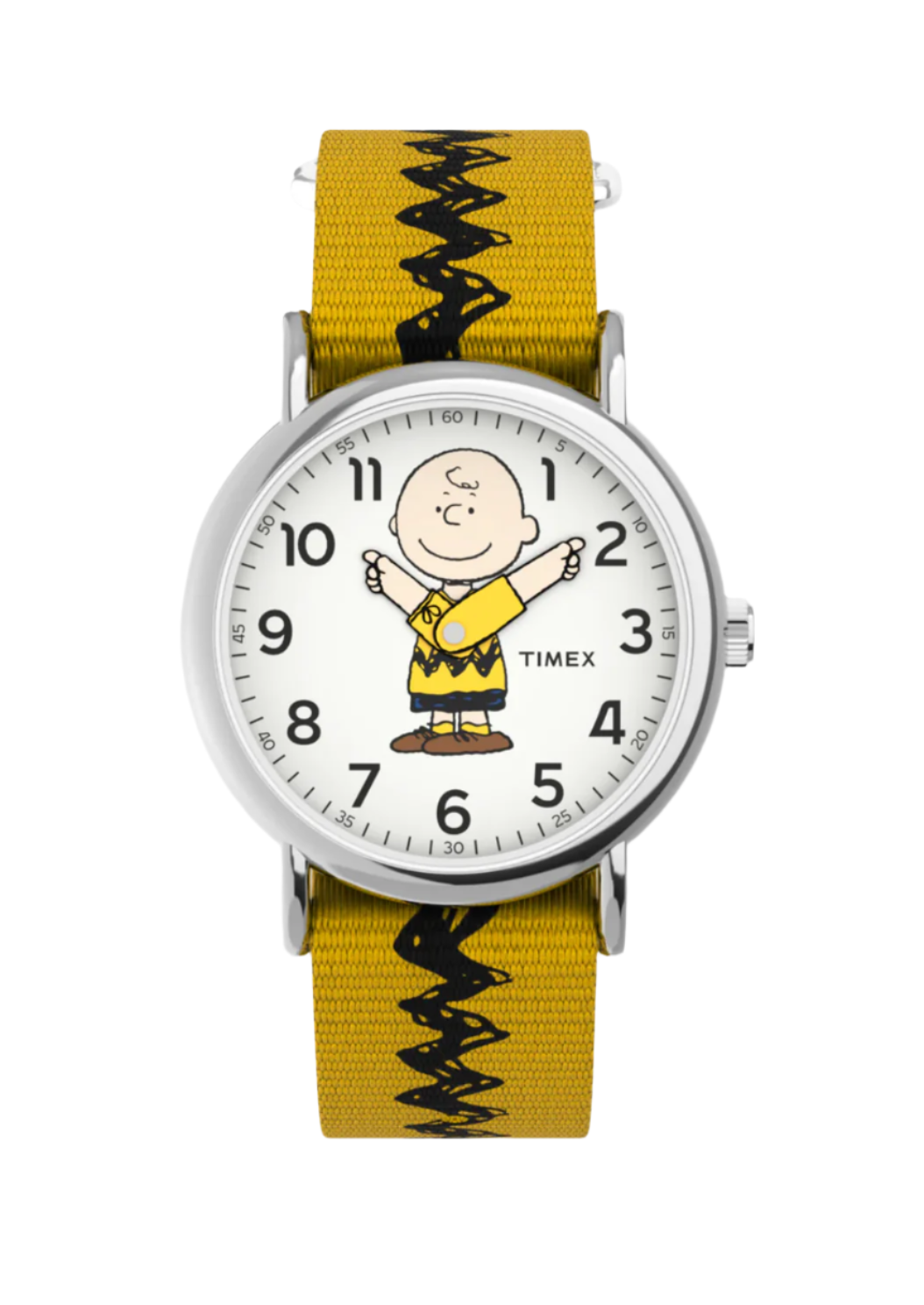Timex x Peanuts Charlie Brown 38mm Fabric Strap Watch