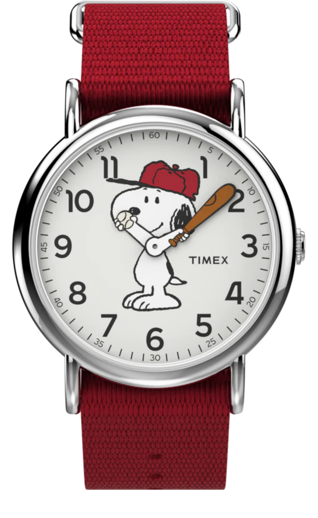 Timex x Peanuts Snoopy 38mm Fabric Strap Watch
