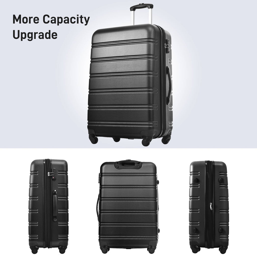 3 Piece Hardside Spinner Luggage Set with TSA Lock