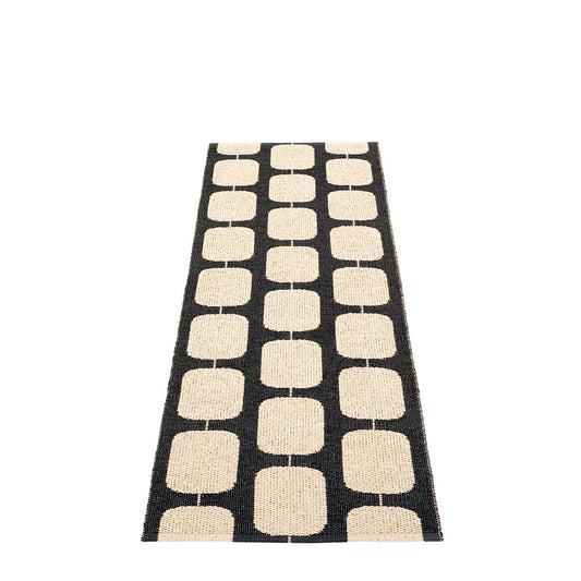 Ditch Plains Plastic Floor Mats Warm Black/Cream (Multiple Sizes)