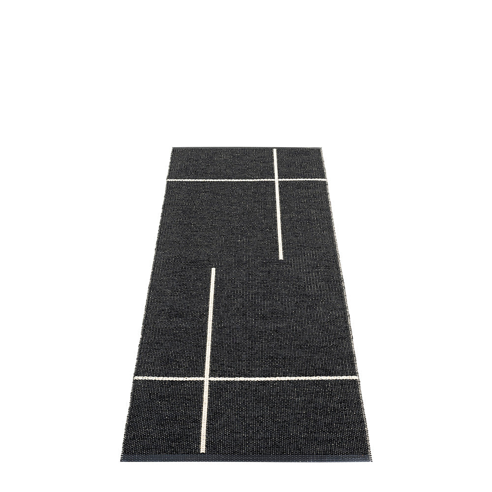 Georgica Beach Plastic Floor Mats Black/Vanilla