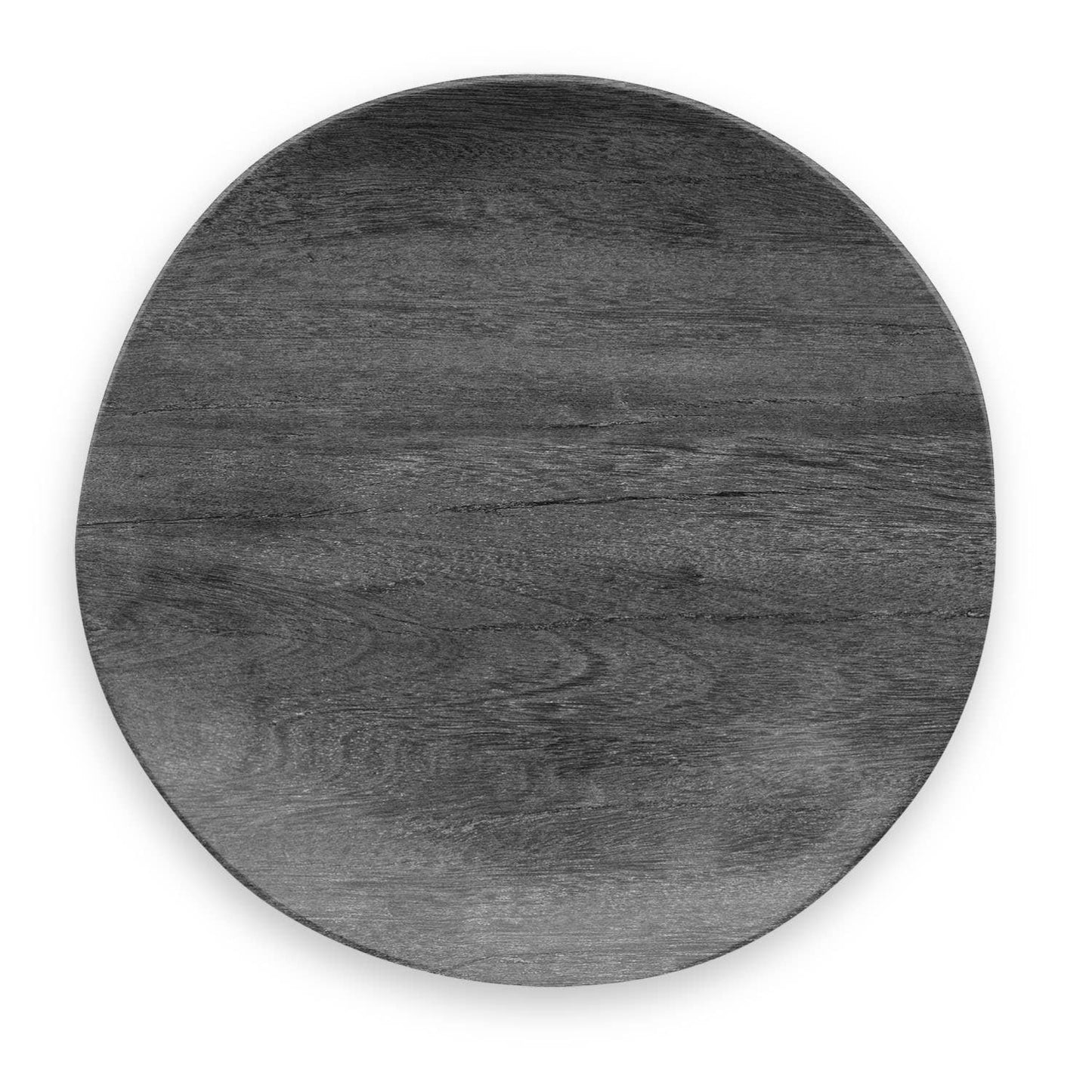Plant Based Melamine "Blackened Wood" Dinner Plate 10.5"