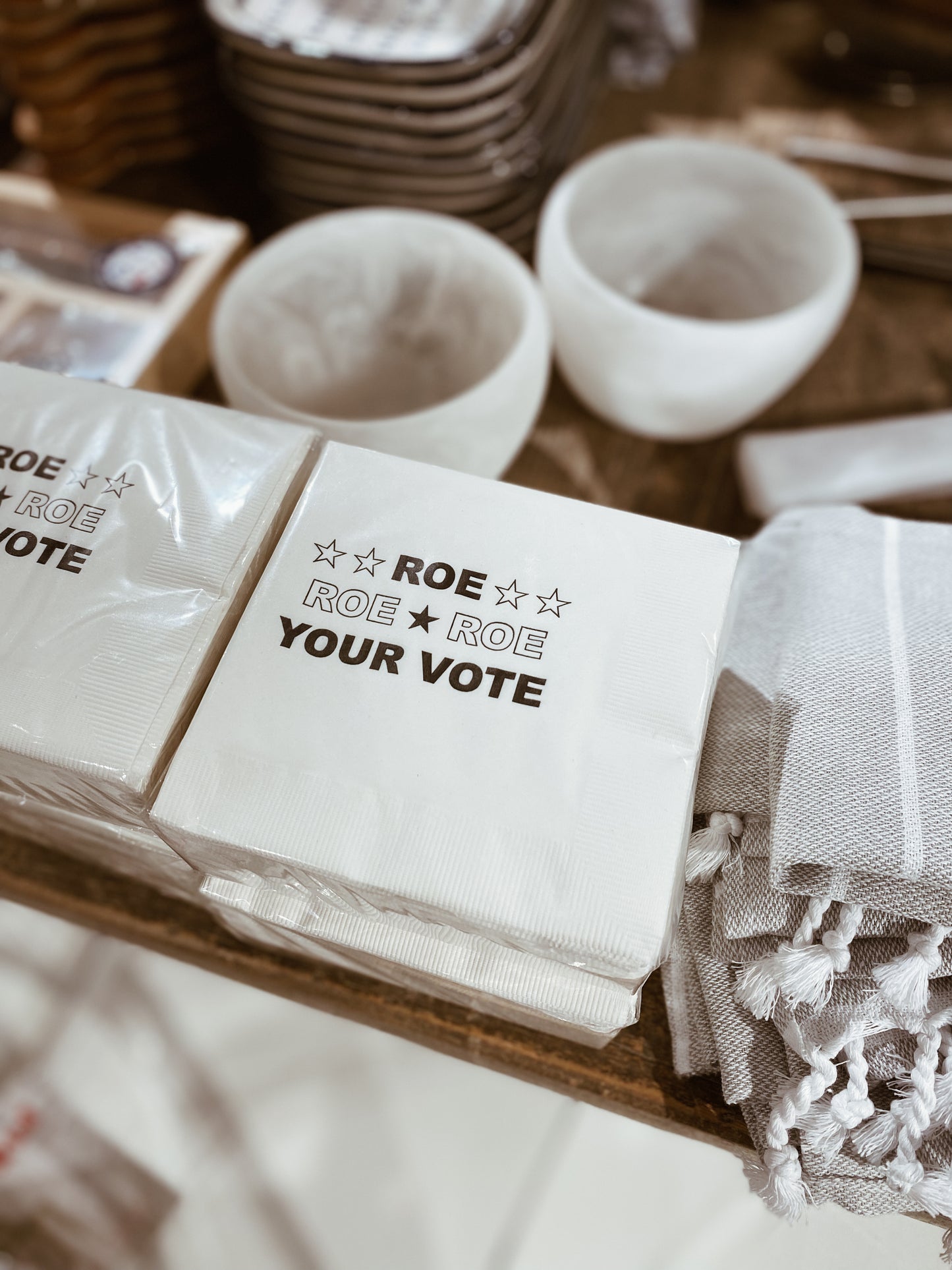 Modern General® Cocktail Napkin, Roe Your Vote