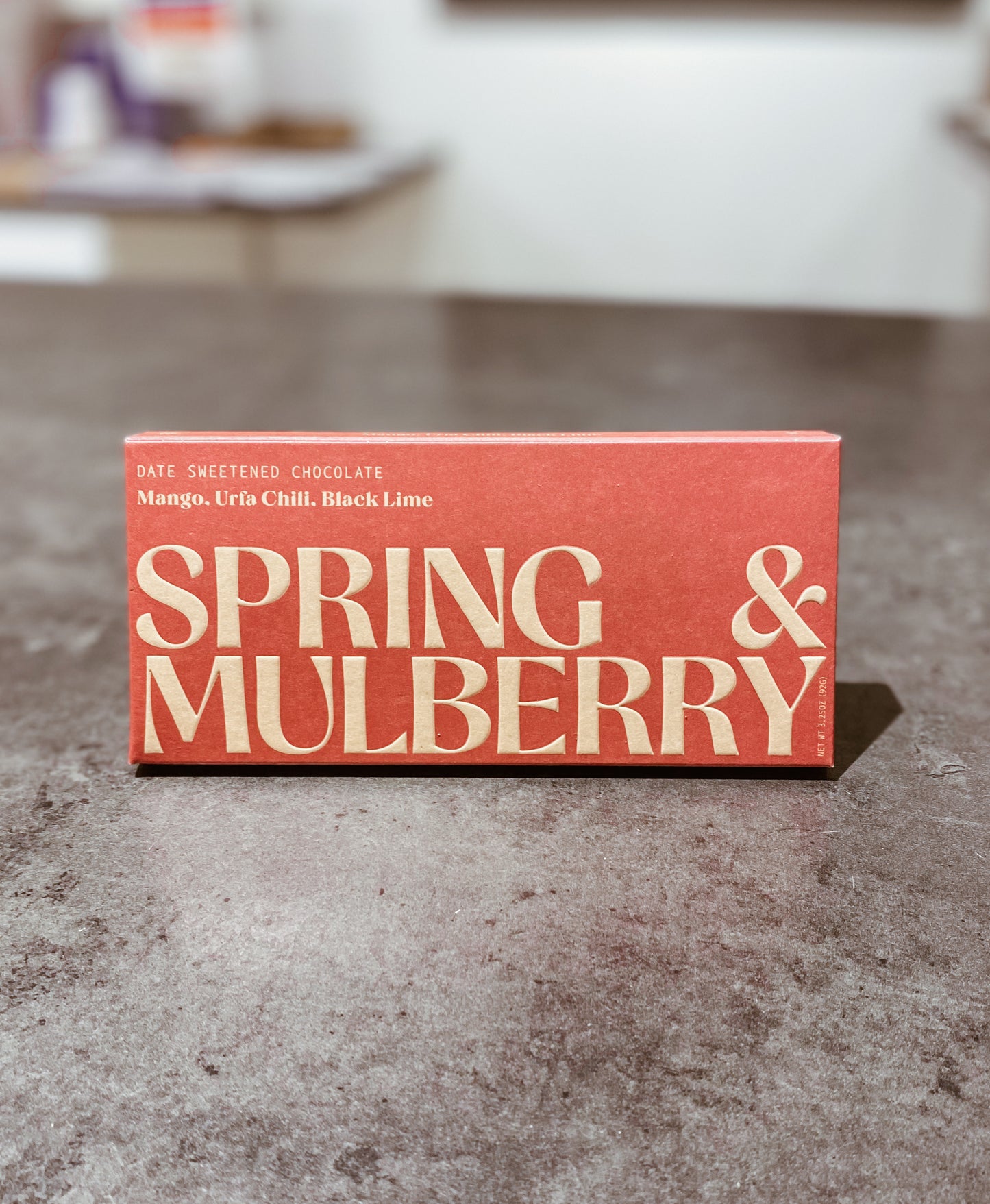 Spring & Mulberry Chocolate Bar with Mango, Urfa Chili, and Black Lime