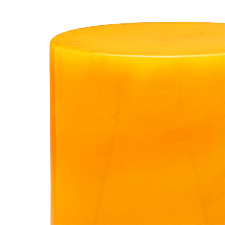 Cast Resin Murni Stool, Marigold (Pick Up / Local Delivery Only)