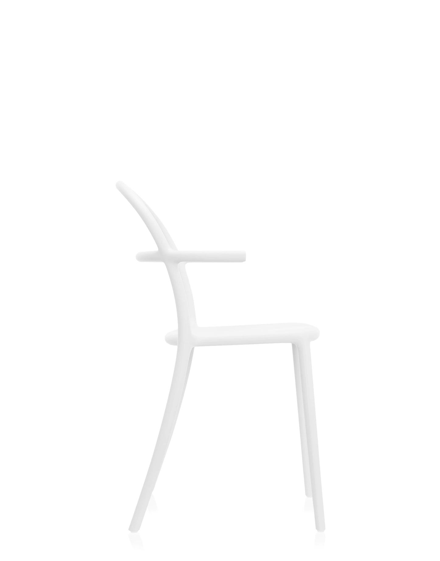 C Chair in White, Set of 2