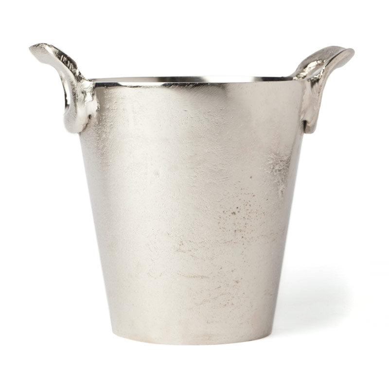 Aluminum Ice Bucket with Lid, Nickel Finish, Small