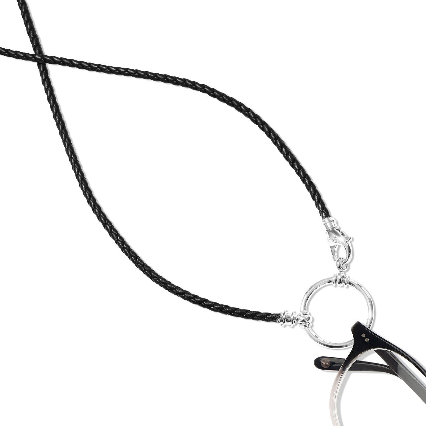 LA LOOP Italian Braided Leather Eyeglasses Chain