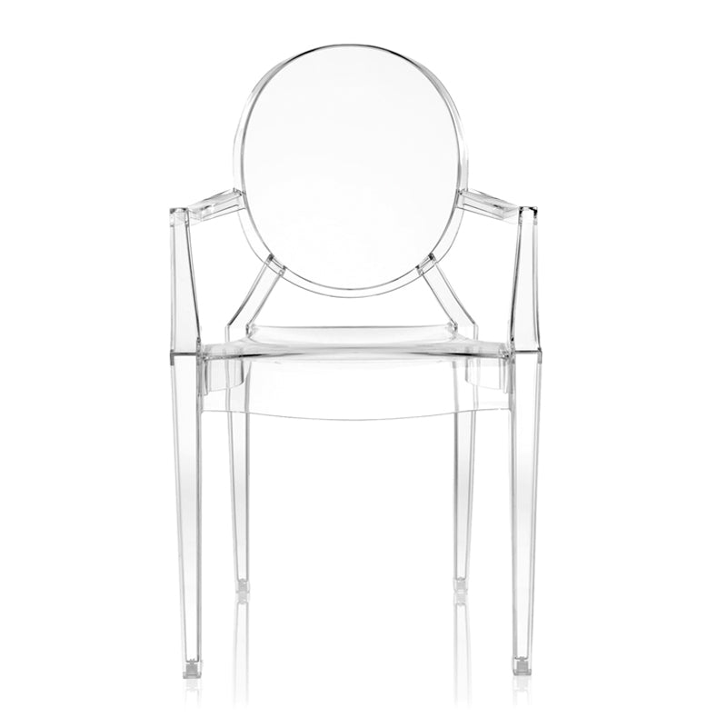 Louis Ghost Chair in Crystal, Set of 2