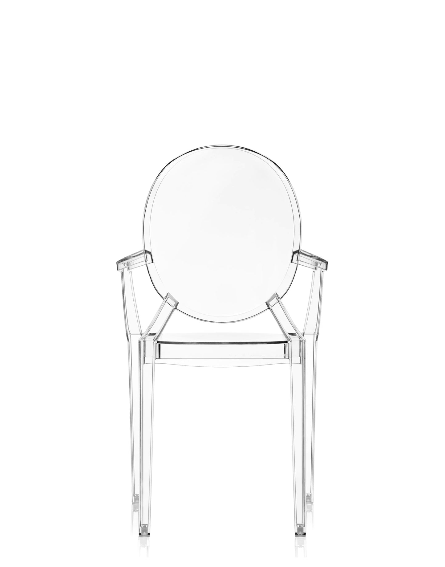 Louis Ghost Chair in Crystal, Set of 2