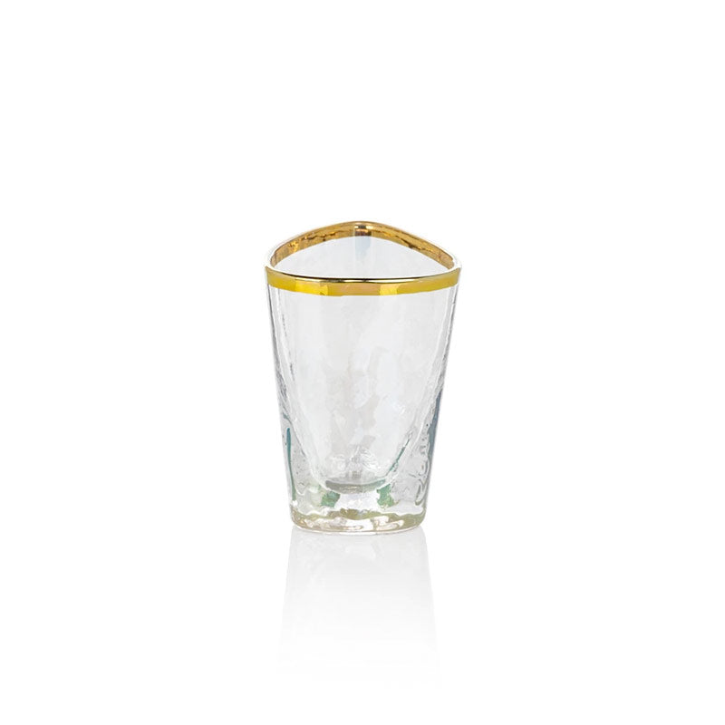Luster Shot Glasses with Gold Trim, Set of 6