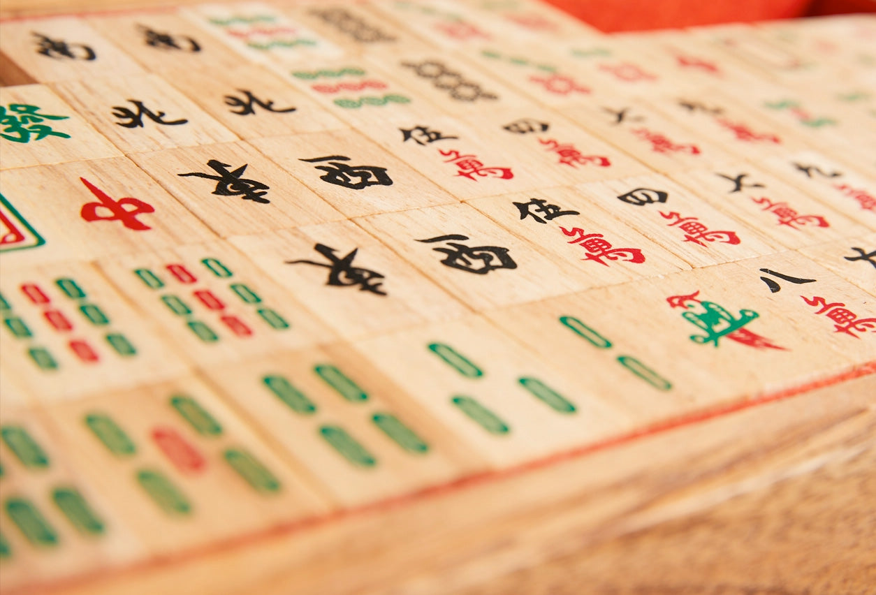Traditional Mahjong Set with Instructions