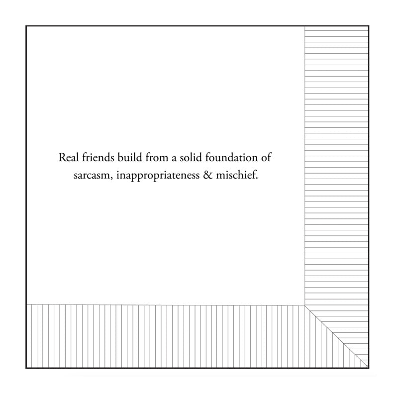 Modern General® Cocktail Napkin, Real Friends
