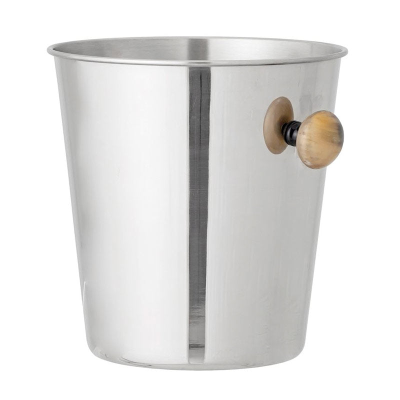 Stainless Steel Ice Bucket, Horn Handles