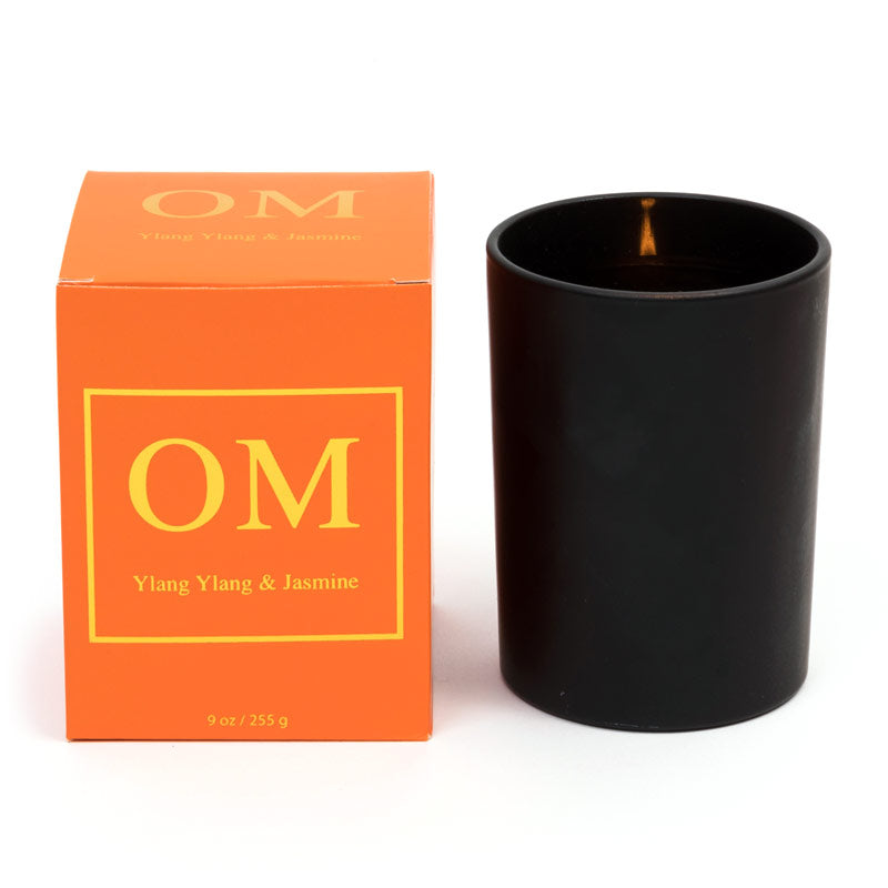 'OM' Ylang Ylang & Jasmine Essential Oil Soy Wax Candle