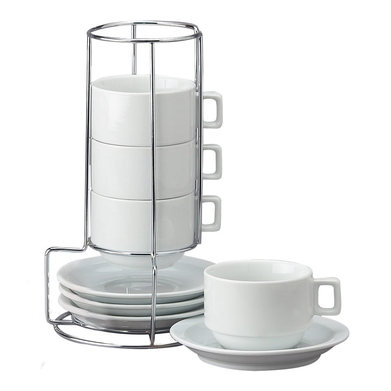 Cappuccino Cup Tower with Stand
