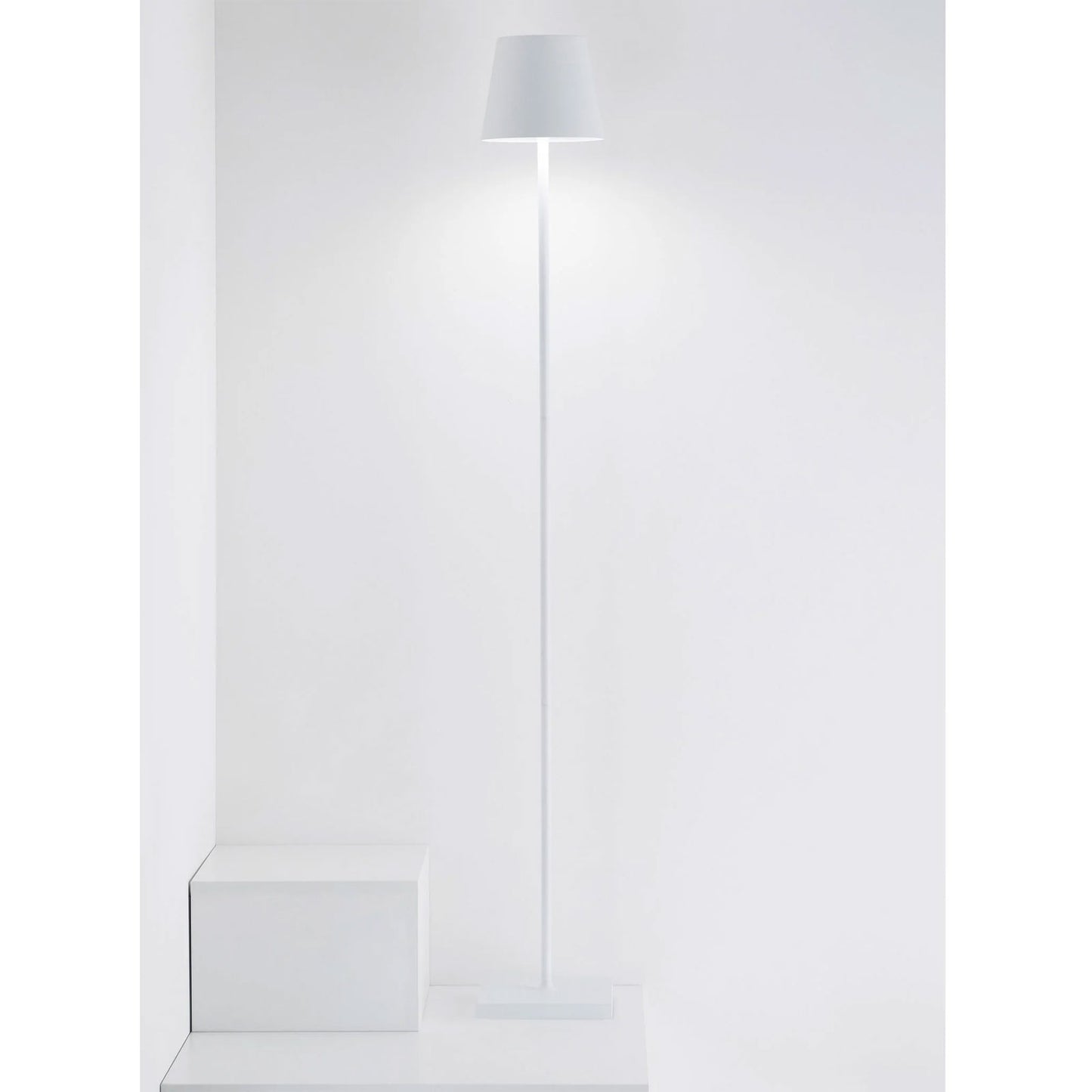 Poldina L Floor Lamp in White