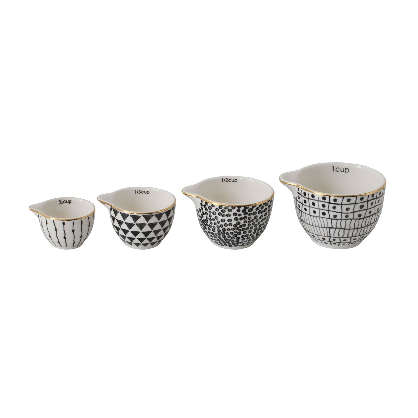 Assorted Pattern Measuring Cups