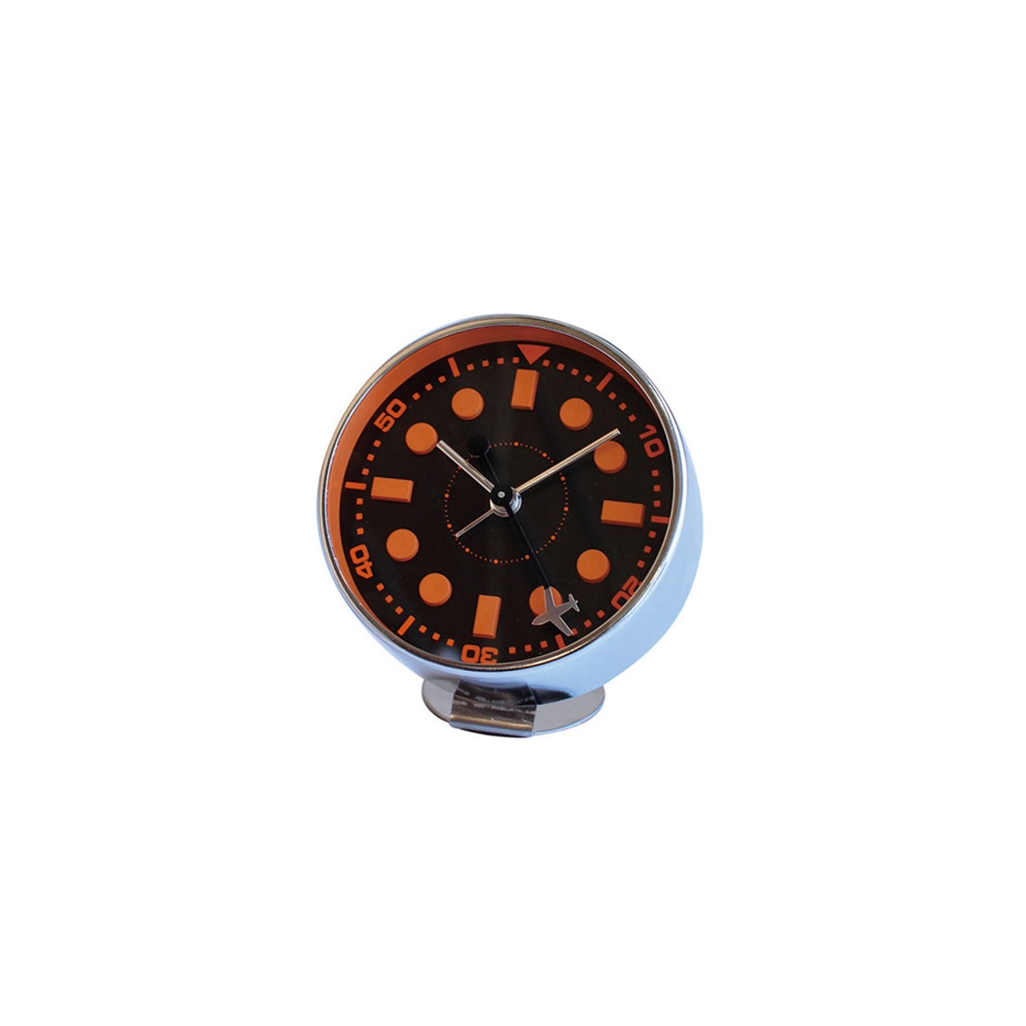 Bedside Airplane Alarm Clock in Orange