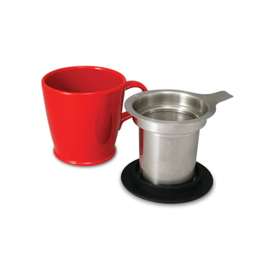 Brew-in-Mug Extra Fine Tea Infuser with Lid